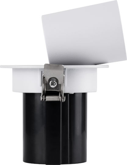 GloboStar Virgo-S Μονό LED Φυσικό Λευκό Σποτ σε Λευκό Χρώμα