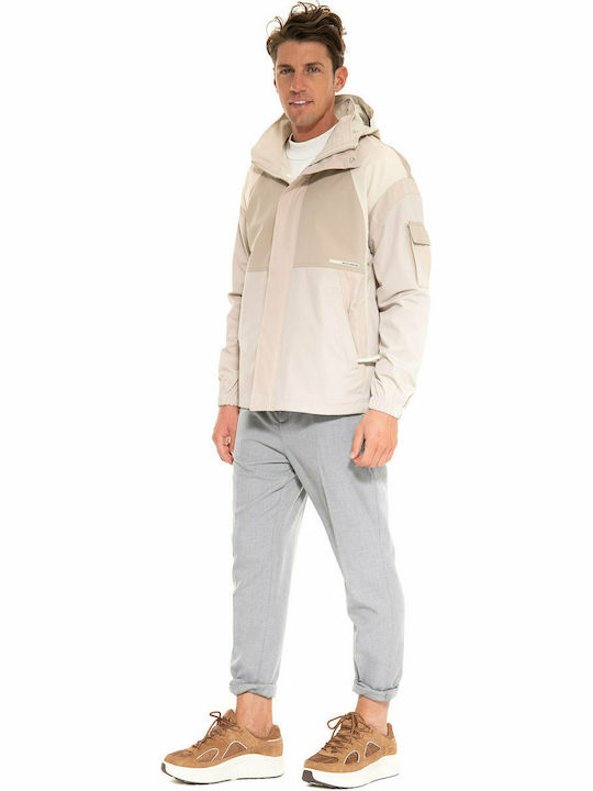 Scotch & Soda Herren Winter Jacke Lässig Beige