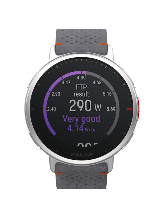 Polar Vantage V2 Shift Edition Aluminium 47mm Αδιάβροχο Smartwatch με Παλμογράφο (Γκρι)