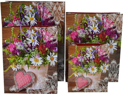 Τσάντα Συσκευασίας Papier Tasche für Geschenke Bunt 30x12x38cm. 1548-7