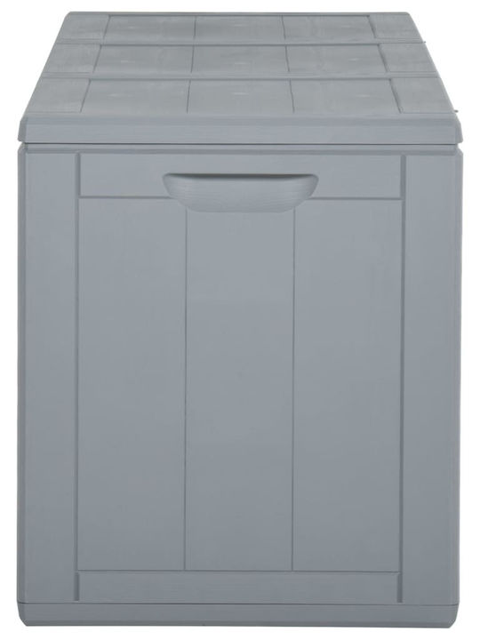 vidaXL Outdoor Storage Box 270lt Gray L118.5xW44.5xH51cm