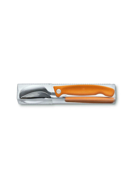 Victorinox 3-Piece Orange Cutlery Set Swiss Classic