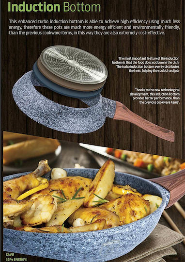 Berlinger Haus Forest Line Set De Vase De Gătit Din Aluminiu Original Maro Cu Acoperire Din Piatră 3 Piese