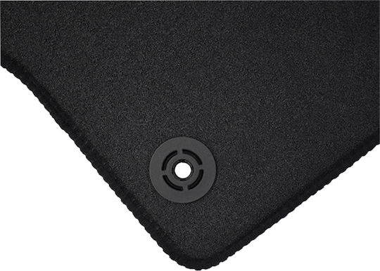 Set of Front and Rear Mats 4pcs for Audi A1 2010 Black