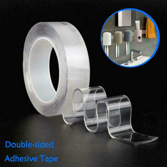 Leviatan Nano Tape Αυτοκόλλητη Ταινία Διπλής Όψης Διάφανη 2mx30mm