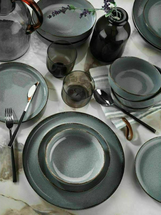 Porcelain Plates Pearl Mood Blue – Set 20 Pieces 24cm