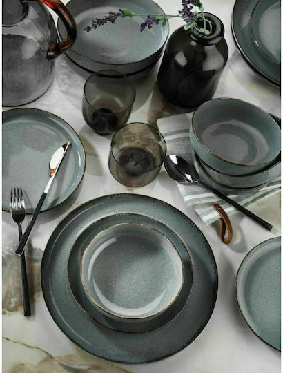 Set Farfurii Porțelan Pearl Mood Albastre 20 Bucăți 24cm