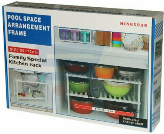 Tischspiel Kunststoff Küchenorganisationsständer 65x26x38cm Weiße