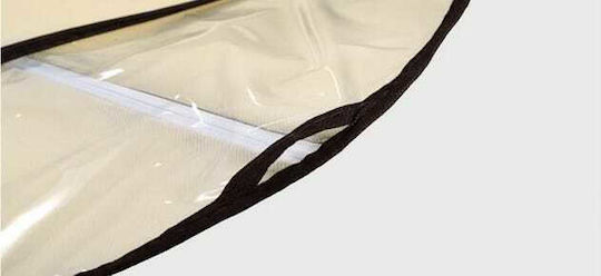 Viosarp Fabric Hanging Storage Case For Suits in Beige Color 60x100cm 1pcs