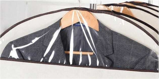 Viosarp Fabric Hanging Storage Case For Suits in Beige Color 60x100cm 1pcs