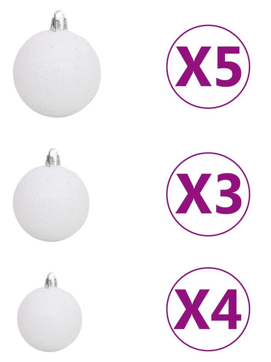 Christmas Tree Decorated 150cm with 380 Branches and with LED Lighting