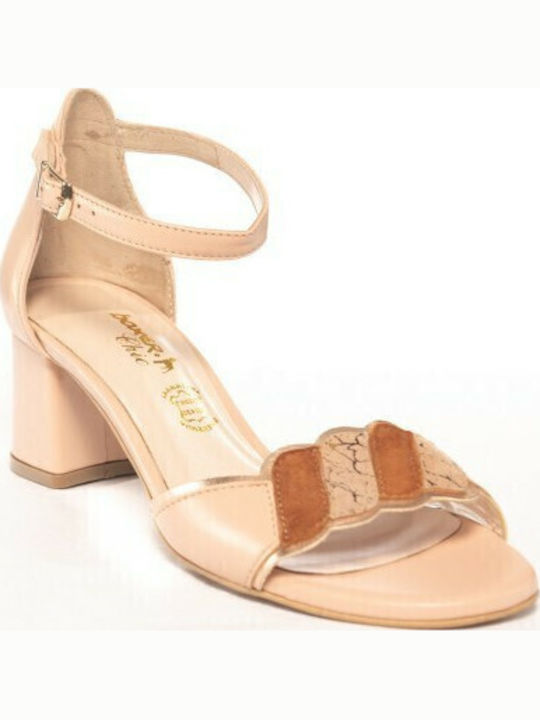 Leder Sandalen Anatomisch Beige