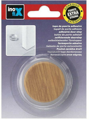 Door Stopper Adhesive Plastic Brown 1pcs