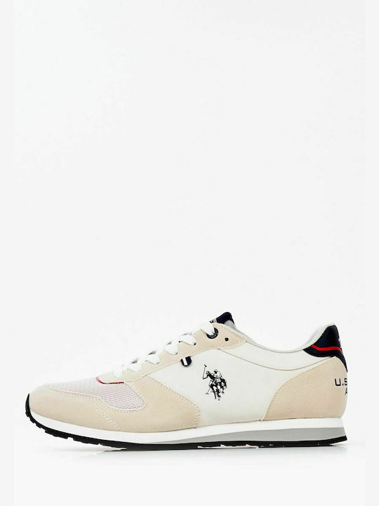 U.S. Polo Assn. Wilys003 Bărbați Sneakers Albe