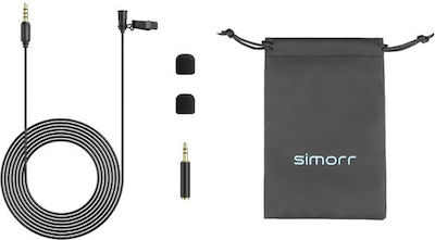 SmallRig Condenser 3.5mm Microphone Simorr Wave L1 Lapel for Voice