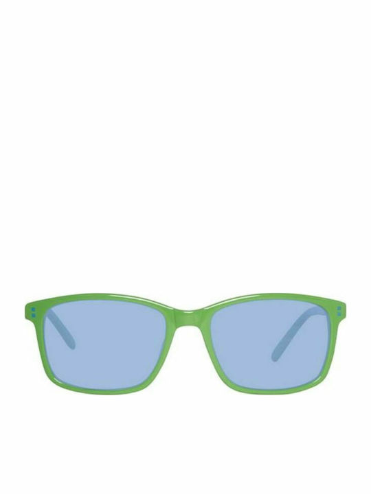 Benetton Men's Sunglasses with Green Plastic Frame BN230S 83
