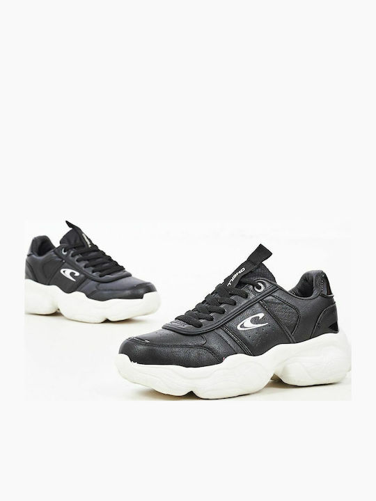 Liv Γυναικεία Chunky Sneakers Μαύρα