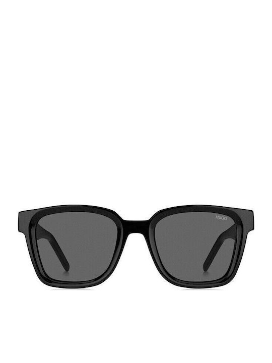 Boss Men's Sunglasses with Black Plastic Frame and Black Lens HG 1157/S 807/IR