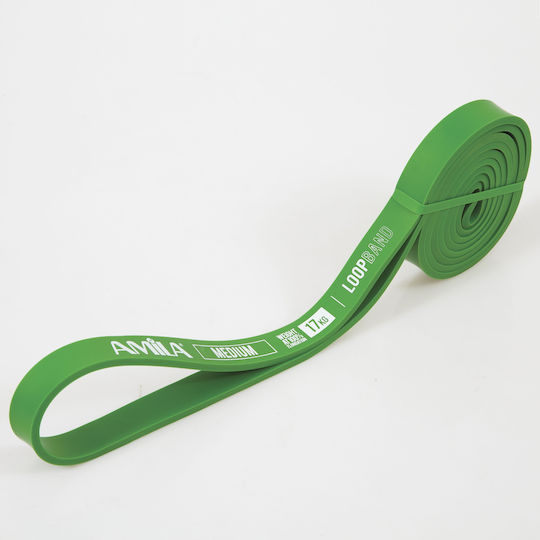 AMILA Λάστιχο Γυμναστικής Loop Μέτριο Πράσινο 1.04m