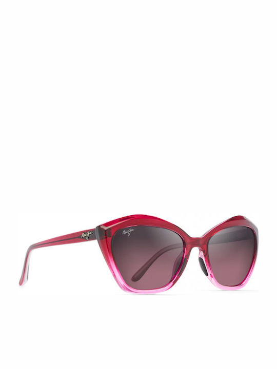 Maui Jim Lotus Women's Sunglasses with Pink Plastic Frame RS827-13F