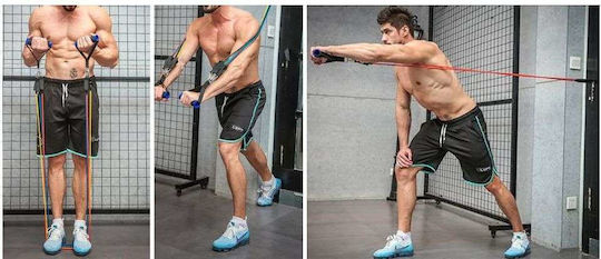Clever CleverFit Röhrenförmige Bänder für das Training mit Griffen Set 5Stück Mehrfarbig