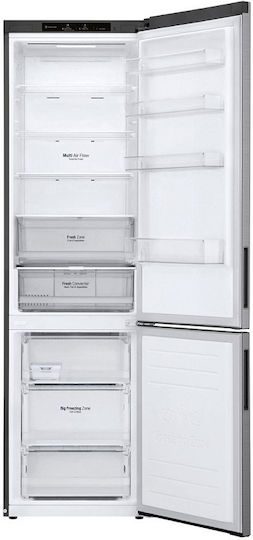 LG Kühl-Gefrierkombination 384Es Total NoFrost H203xB59.5xT67.5cm. Inox GBP62PZNBC