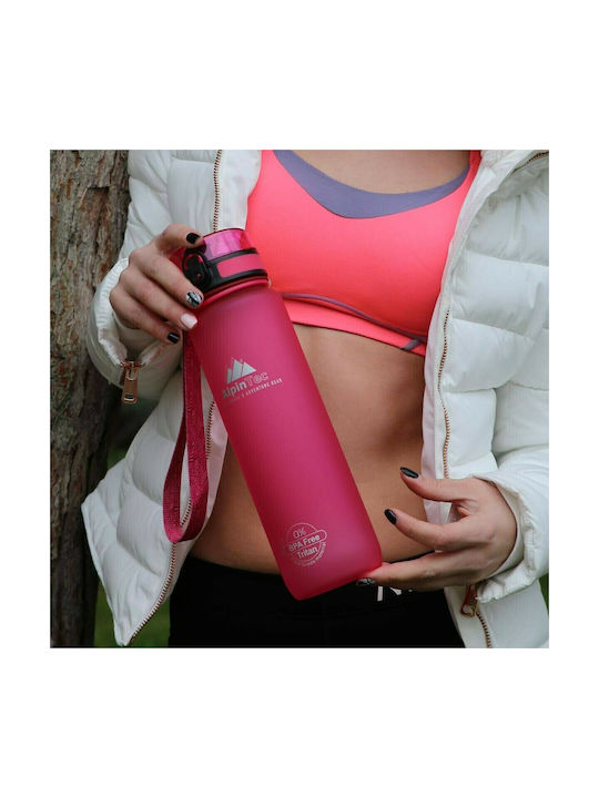 AlpinPro Αθλητικό Παγούρι Πλαστικό 650ml Ροζ