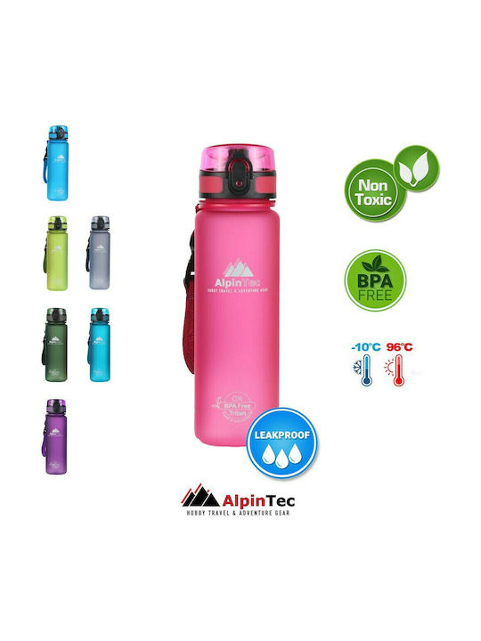 AlpinPro Παγούρι Πλαστικό 500ml Ροζ