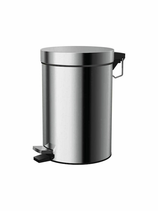 Ideal Standard Iom Inox Toilet Bin 3lt Silver