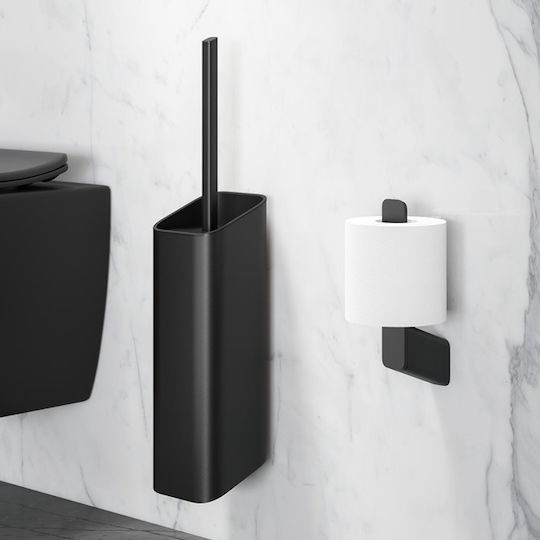 Geesa Shift 9911-400 Metallic Toilet Brush Black