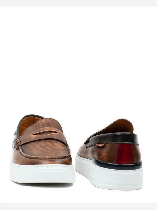 Carson Δερμάτινα Ανδρικά Loafers Camel