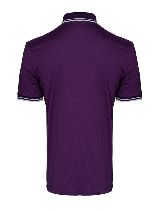 Versace Polo Μπλούζα σε Regular γραμμή - VJ0PC30 V3J353 V652 Purple