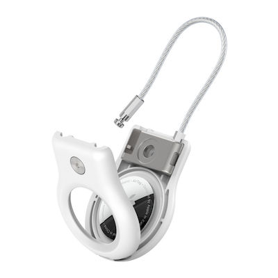 Belkin Wire Cable Schlüsselbund-Etui für AirTag Silikon in Weiß Farbe