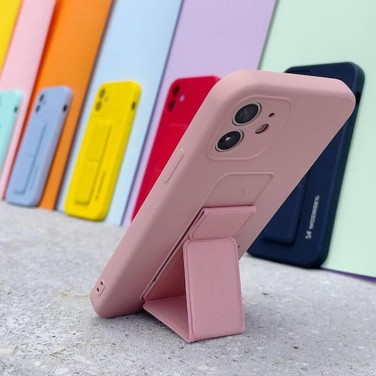 Wozinsky Kickstand Flexible Back Cover Silicon Roz (Redmi 9A / 9AT)