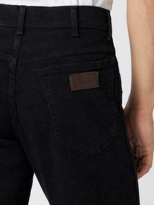 Texas Men's Jeans Pants Elastic with Regular Straight Fit Black