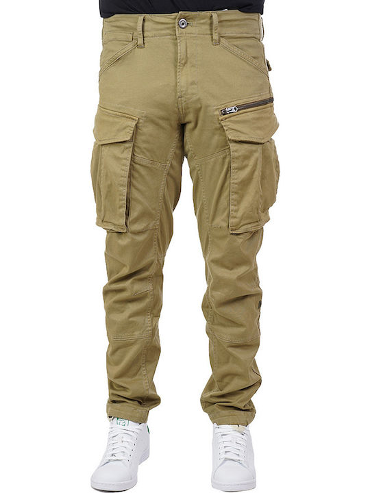 Rovic Zip 3d Παντελόνι Cargo Ελαστικό σε Κανονική Εφαρμογή Χακί