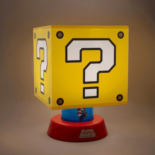 Paladone Kinder Dekorative Lampe Super Mario Question Block Gelb 18x18x26.6εκ.