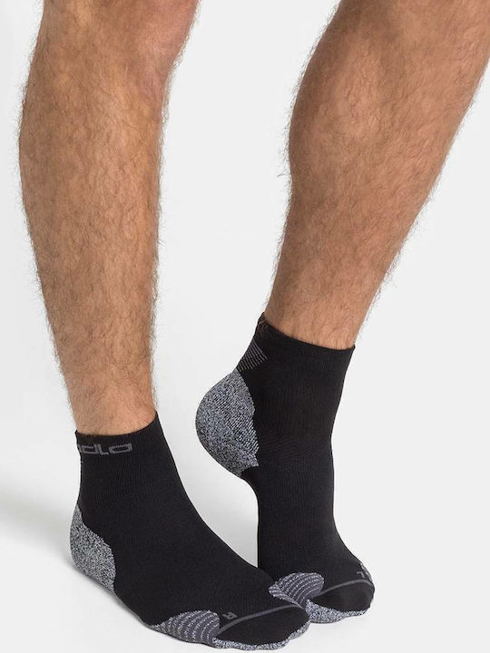 Odlo Ceramicool Run Quarter Running Black Socks 1 Pair