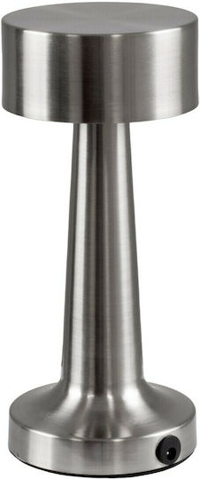 GloboStar Bella Metal Table Lamp LED with Silver Shade and Base