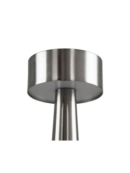 GloboStar Bella Metal Table Lamp LED with Silver Shade and Base