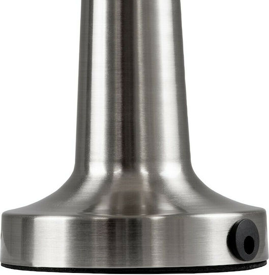 GloboStar Bella Metal Table Lamp LED with Silver Shade and Base