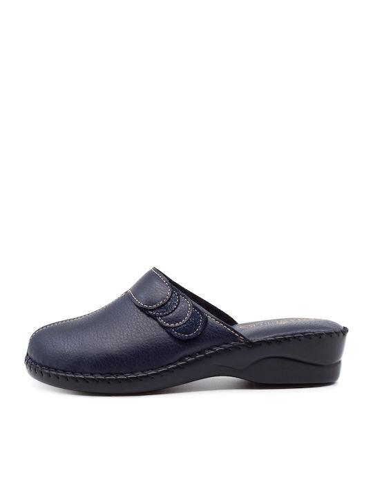 Anatomic Leather Women's Slippers Navy Blue