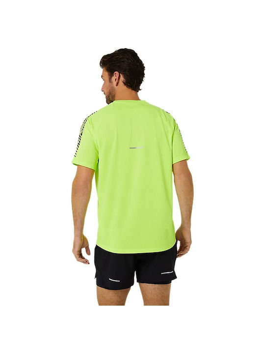 ASICS Ανδρικό T-shirt Πράσινο με Λογότυπο