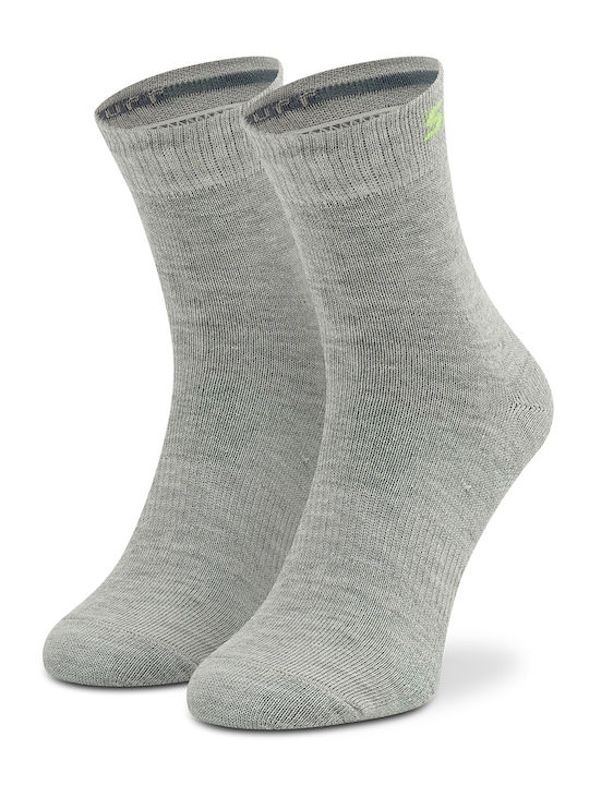 Skechers Παιδικές Κάλτσες Μακριές Γκρι 3 Ζευγάρια
