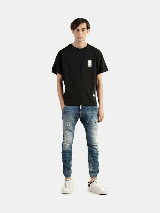 Ibiza B3551 Herren Jeanshose Elastisch mit Loose Passform Blau