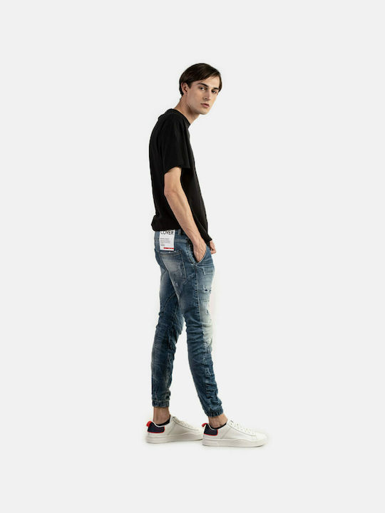 Ibiza B3551 Herren Jeanshose Elastisch mit Loose Passform Blau