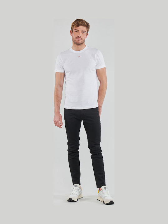 2019 D-strukt Ανδρικό Παντελόνι Τζιν Ελαστικό με Skinny Εφαρμογή Μαύρο