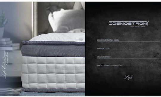 Cosmostrom Life Ημίδιπλο Ανατομικό Στρώμα 110x190x24cm με Ανεξάρτητα Ελατήρια & Ανώστρωμα