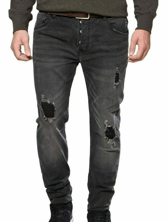 18501-381-08193 Herren Jeanshosen Elastisch Relaxed Fit Schwarz