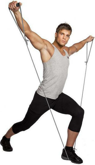 Body Sculpture Widerstandsbänder Gymtube mit Griffen Gray 2.75m